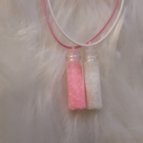 fairy dust necklaces pink and white - Picture 2 of 4